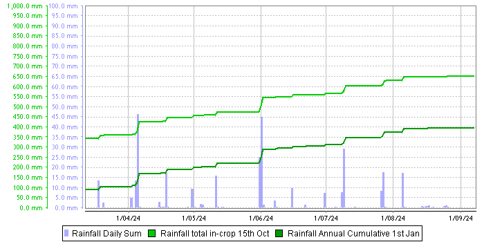 Rainfall graph